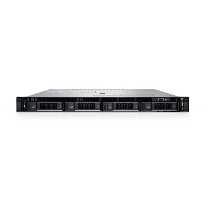 Server Dell PowerEdge R6625 4x3.5" with 2x EPYC 9124, 128GB RAM, H355, 2x 1.92TB SSD SATA 2.5", 2x10/25GbE SFP28, 1x L4 24GB, 2x PSU 1400W, rails, bezel, iDRAC9 Enterprise