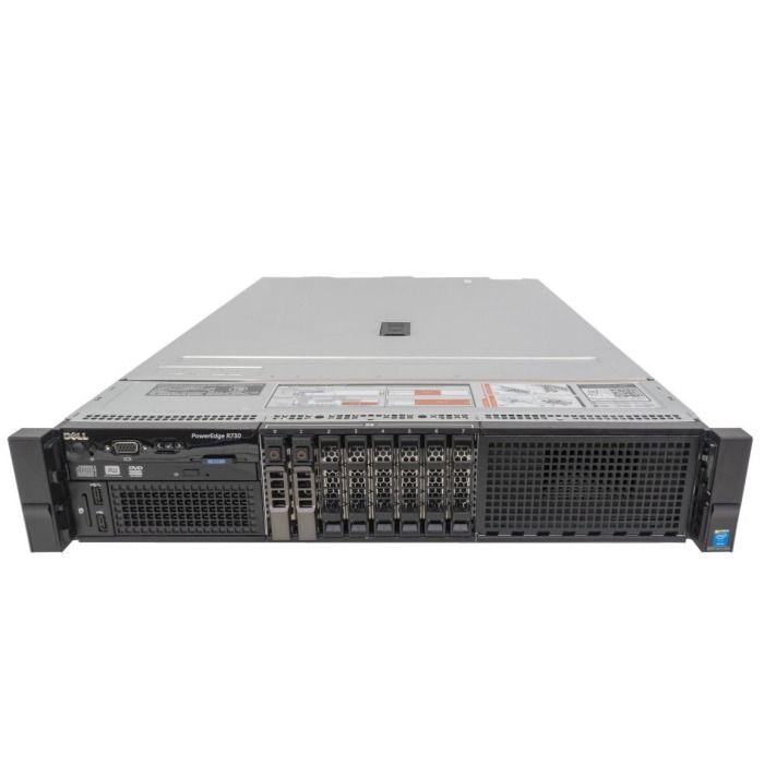 Server Dell PowerEdge R730 8x2.5" with 2x E5-2630 v4, 32GB RAM, 2x 960GB SSD SATA 2.5", 4x1GbE RJ45, 2x PSU, rails, iDRAC 8