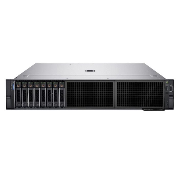 Server Dell PowerEdge R750 8x2.5" with 1x Silver 4314, 32GB RAM, H755N, 2x1GbE RJ45, 2x PSU, rails, iDRAC 9