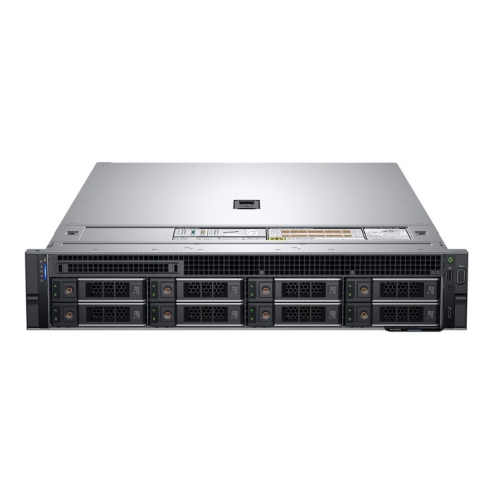 Server Dell PowerEdge R7525 8x3.5" with 2x EPYC 7452, 32GB RAM, H345, 2x 960GB SSD SATA 2.5", 2x PSU 800W, rails, iDRAC9 Enterprise