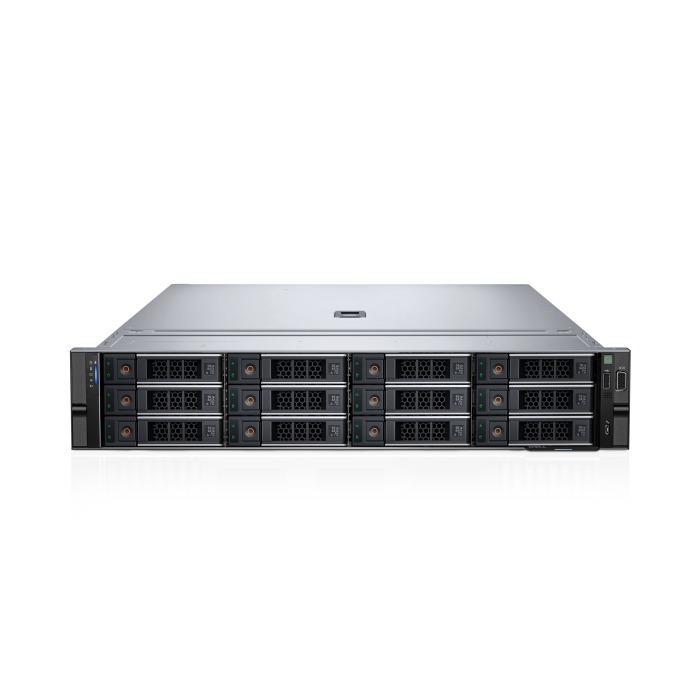 Server Dell PowerEdge R760 12x3.5"with 2x Silver 4410Y, 64GB RAM, H755, 2x 960GB SSD SATA 2.5", 4x 16TB SAS 12G 3.5", 2x1GbE, 4x10GbE SFP+, 2x PSU 1400W, rails, iDRAC9 Enterprise