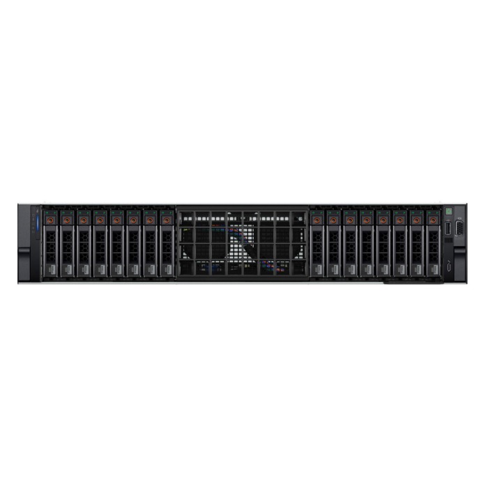 Server Dell PowerEdge R7615 16x2.5" with 1x EPYC 9354, 256GB RAM, H965i, 4x 1.6TB SSD SAS 12G RI 2.5", 2x PSU 1100W, rails, iDRAC9 Enterprise