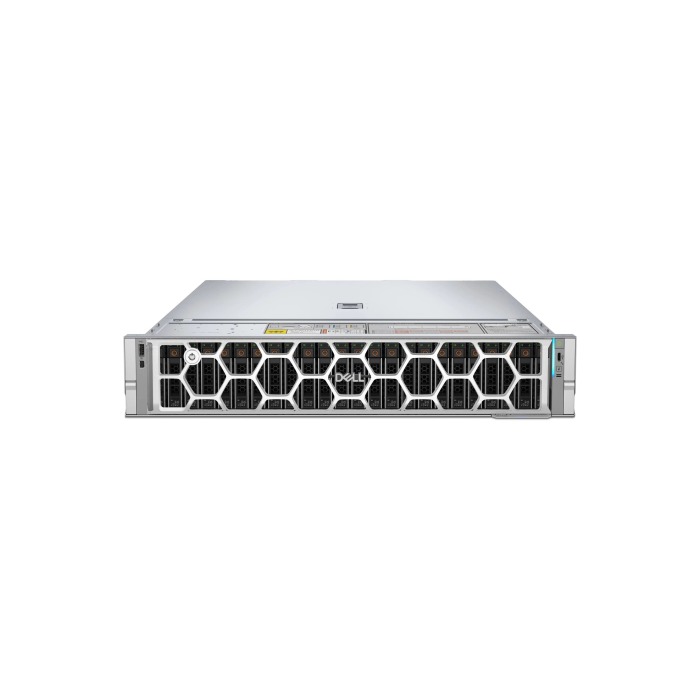 Server Dell PowerEdge R7625 24x2.5" (8xNVMe) with 2x EPYC 9845, 512GB RAM, 2x H965i, 2x 480GB SSD SATA 2.5", 2x25GbE SFP28, 2x PSU 3200W, rails, iDRAC10 Core