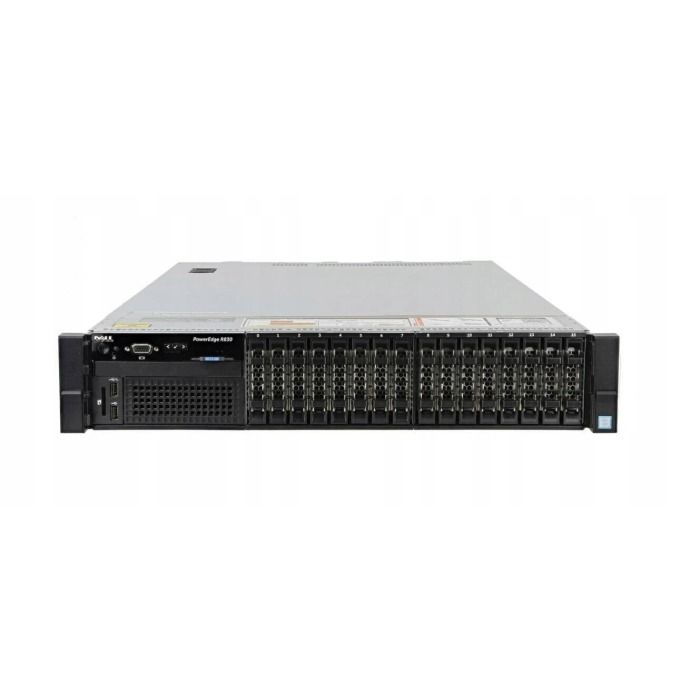 Server Dell PowerEdge R830 16x2.5" with 4x E5-4650 v3, 256GB RAM, H730P, 4x 960GB SSD SATA, 4x1GbE, 2xPSU, Rails, iDRAC 8