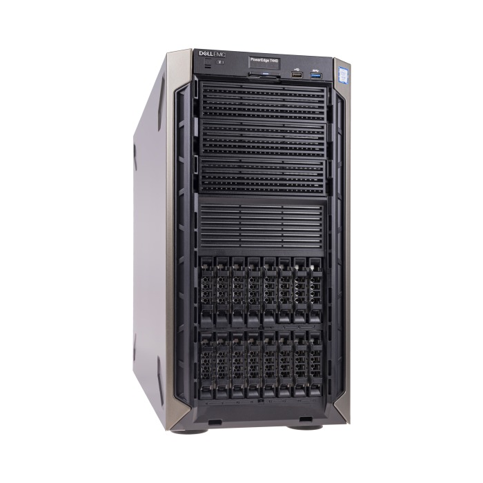 Server Dell PowerEdge T440 16x2.5" with 2x Gold 5118, 32GB RAM, H330, 2x 960GB SSD SATA 2.5", 2x PSU 750W, iDRAC9 Enterprise