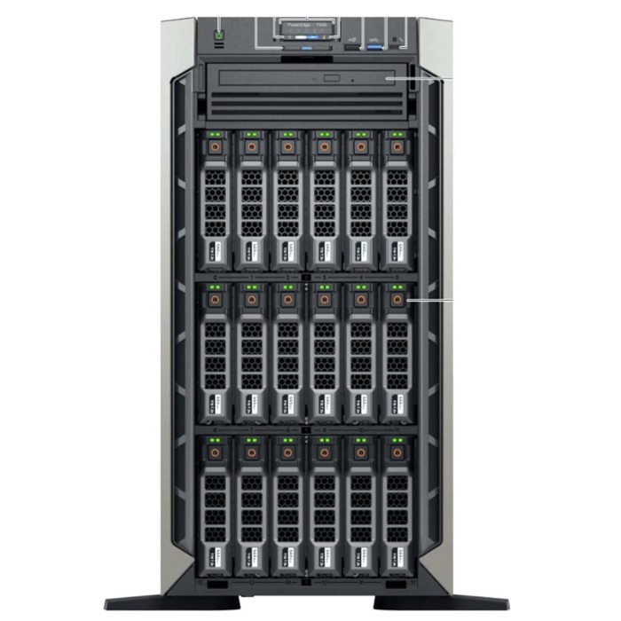 Server Dell PowerEdge T640 18x3.5" with 2x Silver 4110, 32GB RAM, H730p, 2x 960GB SSD SATA 2.5", 2x PSU 750W, iDRAC9 Enterprise