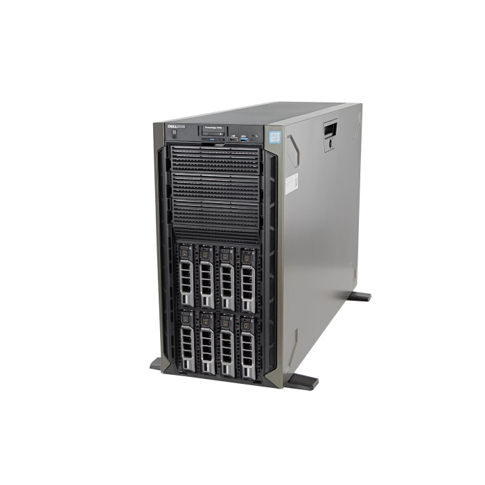 Server Dell PowerEdge T640 8x3.5" with 2x Silver 4208, 32GB RAM, H330, 2x 960GB SSD SATA 2.5", 2x PSU 750W, iDRAC9 Enterprise