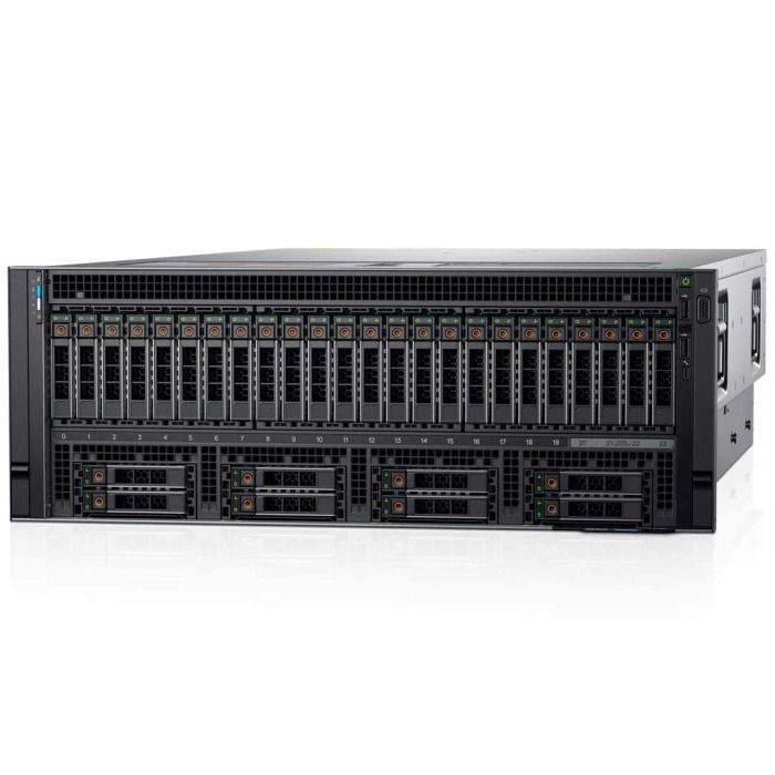Server Dell R940xa 32x2.5" with 4x Gold 6244, 64GB RAM, H730P, 2x 960GB SSD SATA 2.5", 4x1GbE, 2xPSU, Rails, iDRAC 9 Enterprise