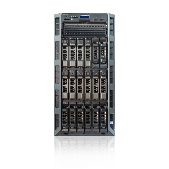Server Dell T630 18x3.5" with 2xE5-2623 v3, 128GB RAM, H730, 2x 480GB SSD SATA 2.5", 2xPSU, Rails, iDRAC 8 Enterprise