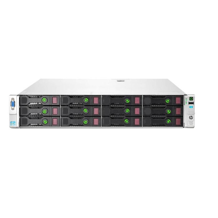 Server HPE ProLiant DL380P 12x3.5" with 2xE5-2660, 32GB, P420, 2x480GB SSD SATA 2.5", 2x 2xPSU, Rails, iLO Advanced