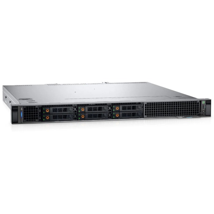 Serwer Dell PowerEdge R260 6x2.5" z 1x E-2414, 16GB RAM, H355, 2x 480GB SSD SATA 6G RI 2.5", 1x PSU, szyny, iDRAC 9