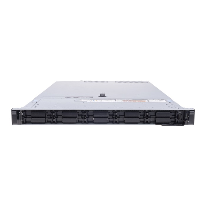 Serwer Dell PowerEdge R6515 10x2.5" z 1x EPYC 7F52, 64GB RAM, H740P, BOSS-S1 z 2x Dell 240GB SSD SATA RI M.2, 2x 480GB SSD SATA 2.5", 2x10/25GbE, 2x PSU 550W, szyny, maskownica, iDRAC9 Enterprise