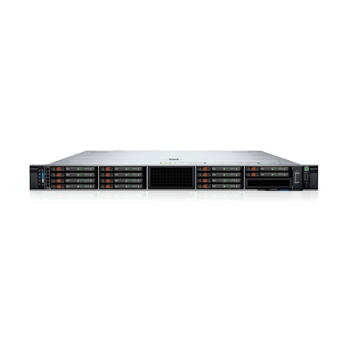 Serwer Dell PowerEdge R660 14xE3.S z 2x Gold 6534, 128GB RAM, BOSS-N1 z 2x Dell 480GB SSD NVMe PCIe 4.0x4 M.2 2280 TLC RI, 2x10/25GbE SFP28, 2x PSU, szyny, maskownica, iDRAC 9