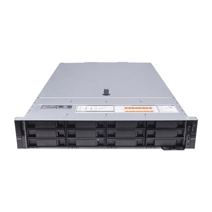 Serwer Dell PowerEdge R740xd 12x3.5" + 4x3.5" + 2x3.5" z 1x Platinum 8256, 32GB RAM, H730p, 2x 960GB SSD SATA 2.5", 4x1GbE, 2x PSU 495W, szyny, iDRAC9 Enterprise
