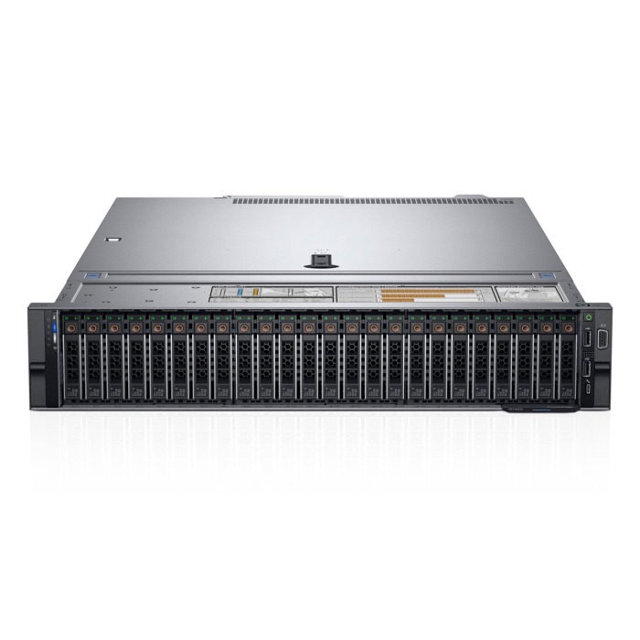 Serwer Dell PowerEdge R7425 24x2.5" z 2x EPYC 7551, 32GB RAM, H730P+, 2x 960GB SSD SATA 2.5", 4x1GbE, 4x10GbE BASE-T, 2x PSU 750W, szyny, iDRAC9 Enterprise