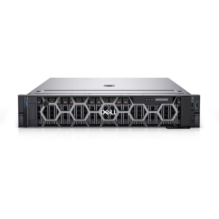Serwer Dell PowerEdge R750 12x3.5" z 2x Silver 4309Y, 128GB RAM, H755, BOSS-S2 z 2x Dell 480GB SSD SATA 6G M.2 2280 RI, 4x 6.4TB SSD SAS 12G RI 2.5", 4x10GbE SFP+, 2x PSU, szyny, iDRAC 9