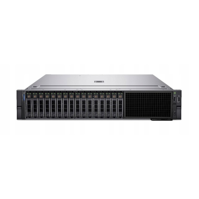 Serwer Dell PowerEdge R750 16x2.5" z 2x Gold 5318Y, 64GB RAM, H745, BOSS-S2 z 2x Dell 480GB SSD SATA RI M.2, 4x 1.92TB SSD SATA 6G RI 2.5", 2x PSU, szyny, iDRAC 9