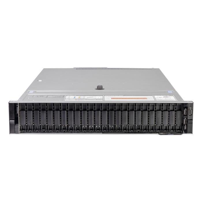 Serwer Dell PowerEdge R7515 24x2.5" z 1x EPYC 75F3, 512GB RAM, H740P, 2x 400GB SSD SAS 12G MU 2.5", 8x 3.84TB SSD SAS 12G RI 2.5", 2x10GbE, 2x PSU 1100W, szyny, iDRAC9 Enterprise