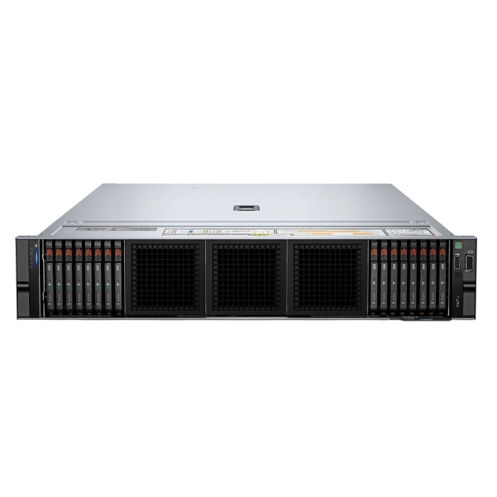 Serwer Dell PowerEdge R7625 16xE3.S z 2x EPYC 9734, 512GB RAM, 2x H755N, BOSS-N1 z 2x Dell 960GB SSD NVMe M.2, 16x 7.68TB E3.S NVMe, 1x200GbE QSFP56, 4x Nvidia L4 24GB, 2x PSU, szyny, maskownica, iDRAC9 Enterprise