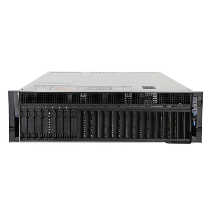 Serwer Dell PowerEdge R940 8x2.5" z 4x Gold 5120, 512GB RAM, H730p, 4x 960GB SSD SATA 2.5", 4x1GbE, 2x PSU 1100W, szyny, iDRAC9 Enterprise