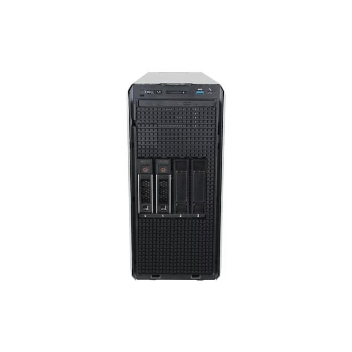 Serwer Dell PowerEdge T350 4x3.5" z 1x E-2336, 64GB RAM, Karta BOSS-S1 z 2x 480GB SSD SATA RI M.2, 4x 10TB SAS 12G 3.5", 2x10GbE SFP+, 2x PSU