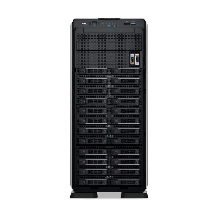 Serwer Dell PowerEdge T550 24x2.5" z 2x Silver 4309Y, 64GB RAM, H745, 2x 960GB SSD SATA 6G MU 2.5", 2x10GbE SFP+, 2x PSU, iDRAC 9