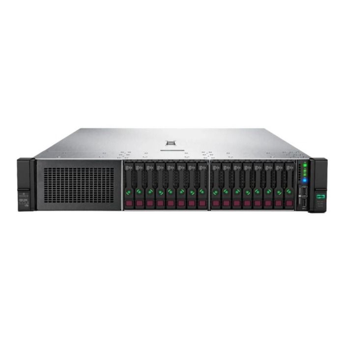 Serwer HPE ProLiant DL380 Gen10 16x2.5" (8x NVMe) z 2x Silver 4116, 256GB RAM, 8x 3.84TB 2.5" SSD NVME 3.0 U.2, 4x1GbE RJ45, 2x PSU, szyny, iLO 5