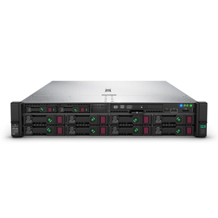 Serwer HPE ProLiant DL380 Gen10 Plus 8x3.5" z 2x Silver 4310, 32GB RAM, P408i, 2x HPE 960GB SSD SATA 2.5", 2x10/25GbE SFP28, 2x PSU, szyny, iLO Advanced