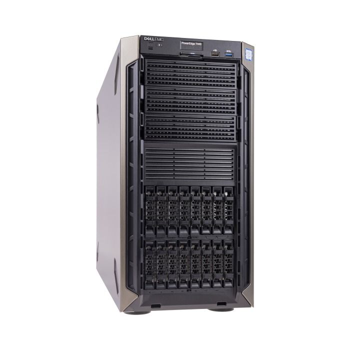 Serwer T440 16x2.5" z 2x Gold 5118, 32GB, H330+, 2x960GB SATA SSD 2.5", 2xPSU, iDRAC 9 Enterprise