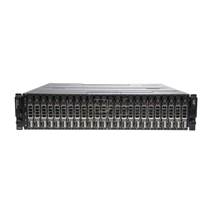 Storage Array Dell MD3220 24x2.5", 2x SAS 6Gb, 2x PSU, 2x SAS cable, rails