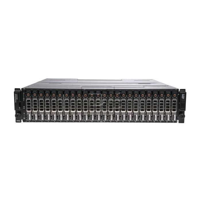 Storage Array Dell PowerVault MD3220 with 2x SAS controller , 2x PSU, rails