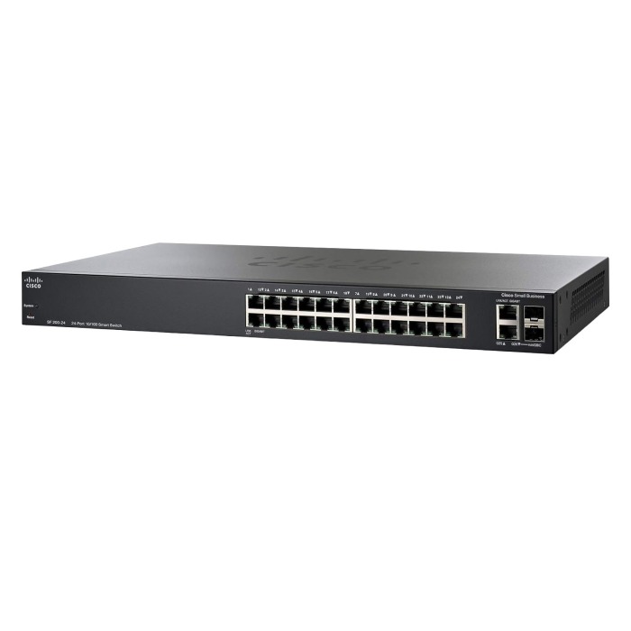Switch Cisco SF200-24 24x100MbE 2x1GbE SFP
