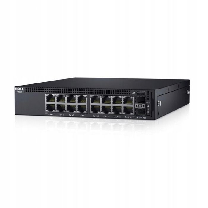 Switch Dell Force10 X1018 16x1GbE RJ45 2x1GbE SFP TXG9G