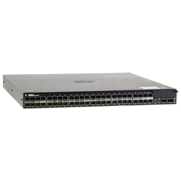 Switch Dell Networking N4064F 48x10GbE SFP+ 2x40GbE QSFP+ F2R Normal Flow, 2x PSU, 2x Wentylator