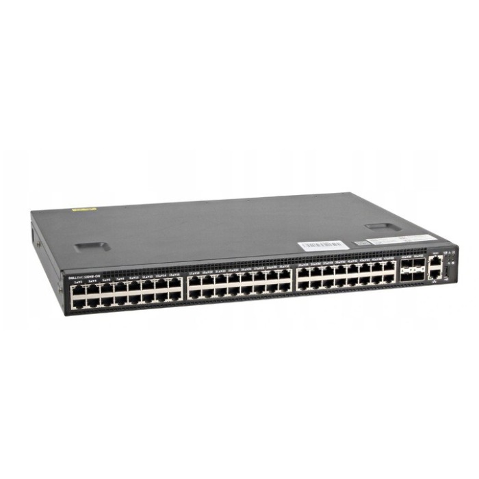 Switch Dell Networking S3048-ON 48x1GbE RJ45 4x10GbE SFP+ F2R Normal Flow 2x PSU, 3x Wentylator