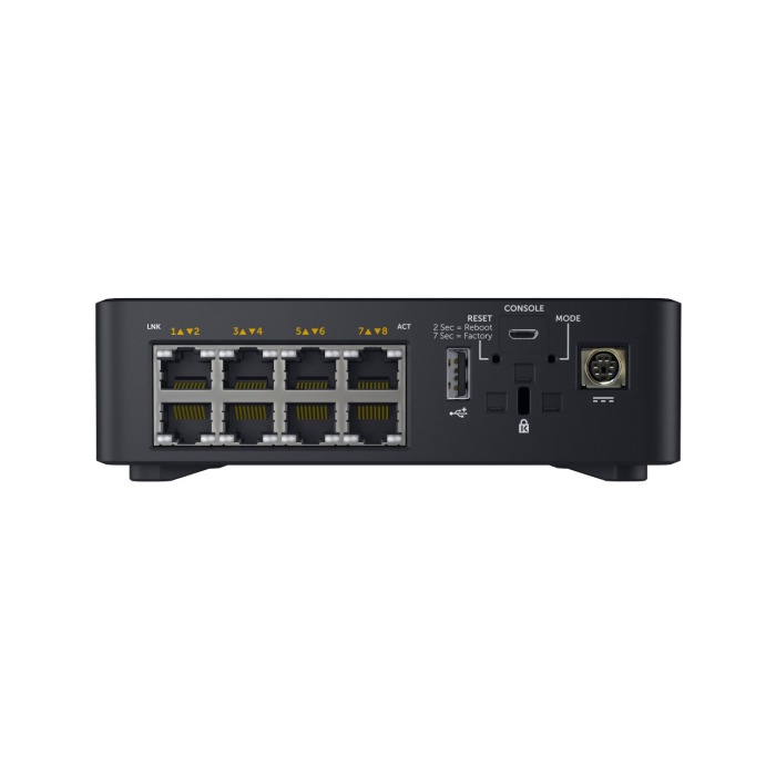 Switch Dell Networking X108P 8x1GbE PoE F2R Normal Flow