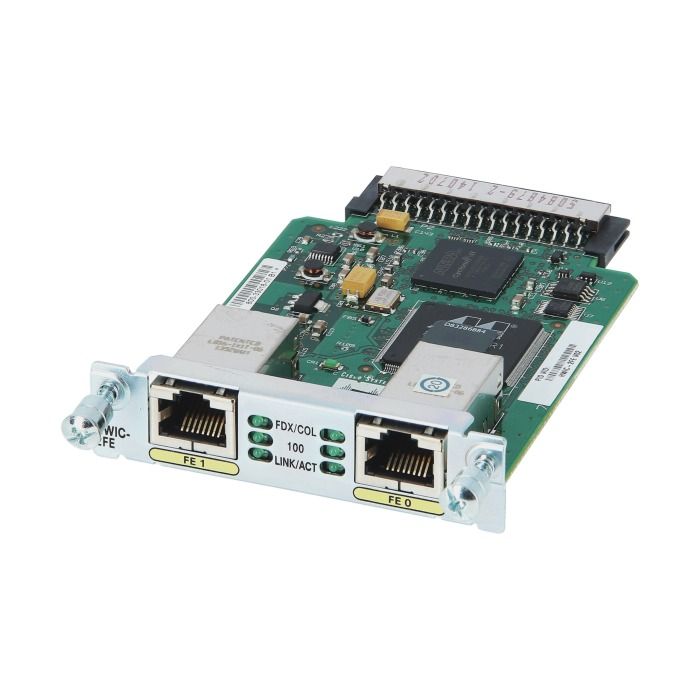 WAN Interface card HWIC-2FE-V02 for Cisco 3825/3845 800-33018-01 B1