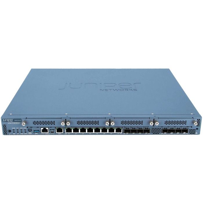 Zapora sieciowa Juniper Networks SRX340 16x1GbE 4xMPIM 8GB Flash SRX340-SYS-JB