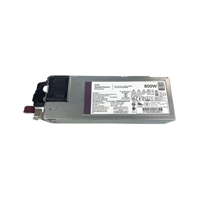 Zasilacz HPE G10/G11/G12 800W F2R Normal Flow 100-240V AC 50/60Hz 80+ Platinum 865412-502