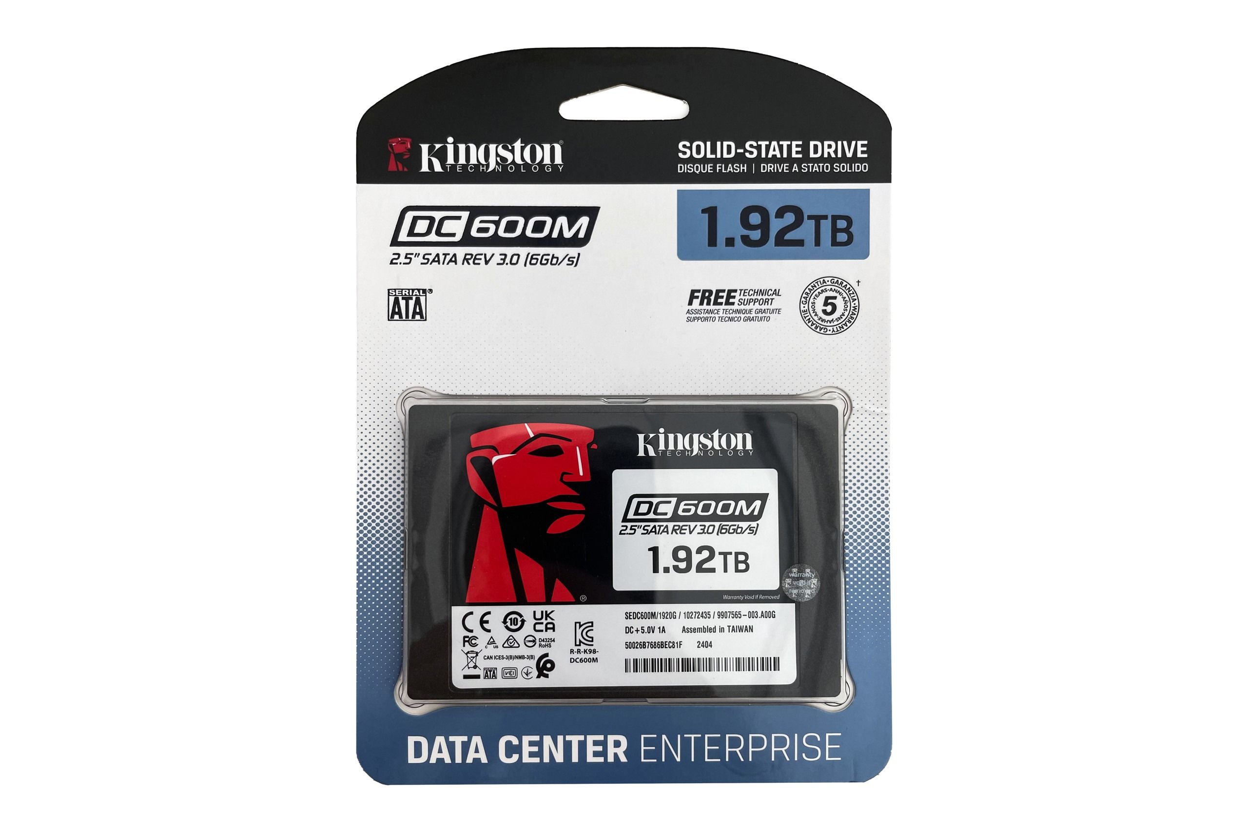 Hard drive Kingston 1.92TB SSD SATA 6G 2.5