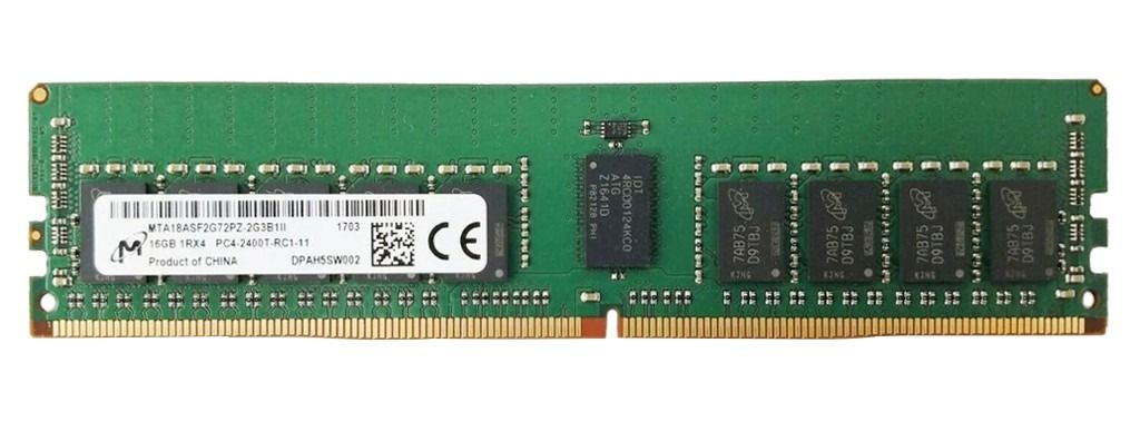 MICRON 1Rx4 PC4-2400T-RC1-11 8GB 6枚組 48GB DDR4 ECCあり サーバー用