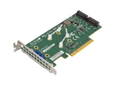 Adapter na dyski Supermicro 2x M.2 2280 PCIe 3.0 x8 AOC-SLG3-2M2
