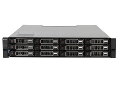 Dell PowerVault storage array ME4012 with 2x FC (10/16Gb) controller, 2x 4TB HDD SAS, 2x 580W AC PSU, rails