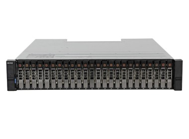 Dell PowerVault storage array ME4024 with 2x iSCSI (10GbE Base-T) controller, 2x 580W AC PSU, rails