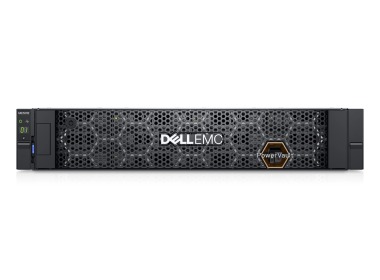 Dell PowerVault storage array ME5012 with 2x iSCSI (10/25GbE SFP28) controller, 6x 4TB HDD SAS, 2x PSU 580W, rails, bezel
