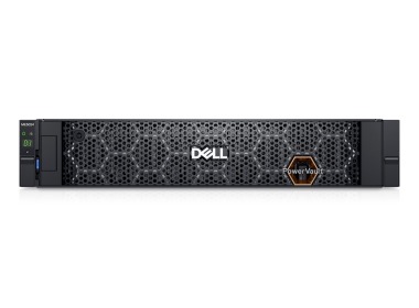 Dell PowerVault storage array ME5024 with 2x iSCSI (10/25GbE SFP28) controller, 12x 3.84TB SSD SED SAS, 2x PSU 580W, rails, bezel