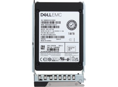 Dysk twardy Dell 7.68TB SSD SAS-4 24G 2.5" 3D TLC NAND RI SED 512e Y8H7M