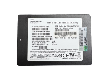 Dysk twardy HPE 3.84TB SSD SATA 6G 2.5" V-NAND TLC RI AES-256 512b 866615-005