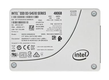 Dysk twardy Intel D3-S4510 480GB SSD SATA 6G 2.5" SSDSC2KB480G8