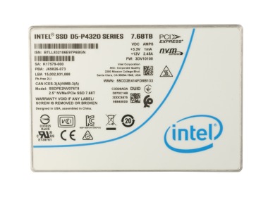 Dysk twardy Intel D5-P4320 7.68TB SSD NVMe PCIe 3.1x4 U.2 2.5" QLC SSDPE2NV076T8